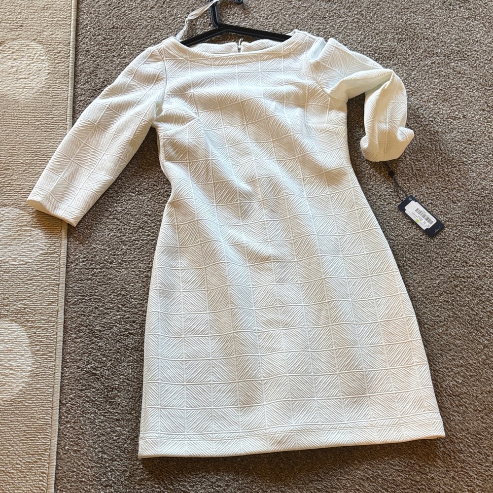 Tommy Hilfiger White Long Sleeve Dress